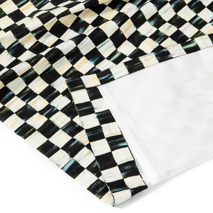 Courtly Check Grommet Top Curtain Panel