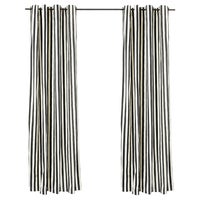 Courtly Stripe Grommet Top Curtain Panel