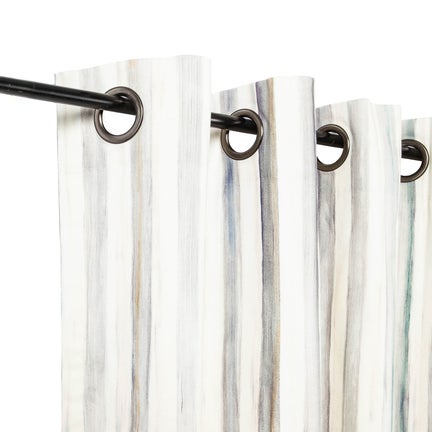Sterling Stripe Grommet Top Curtain Panel