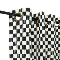 Courtly Check 84" Grommet Top Curtain Panel