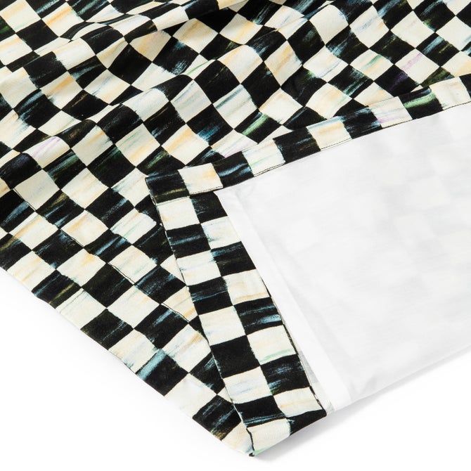 Courtly Check 84" Grommet Top Curtain Panel image number 3