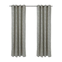 Courtly Check 84" Grommet Top Curtain Panel