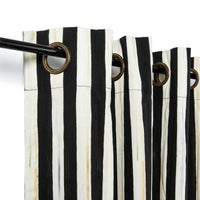 Courtly Stripe 84" Grommet Top Curtain Panel