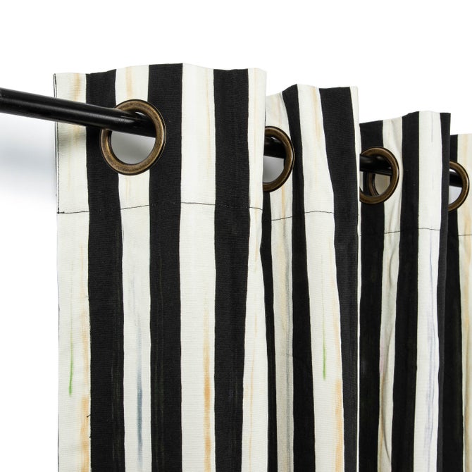 Courtly Stripe 84" Grommet Top Curtain Panel image number 3