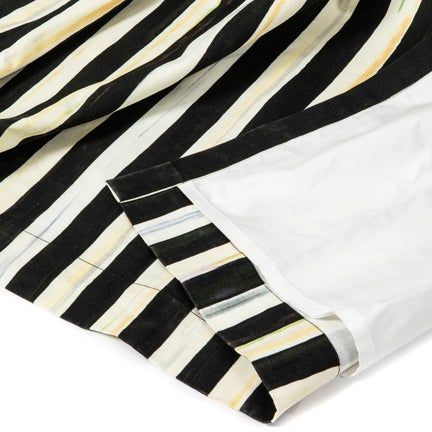 Courtly Stripe 84" Grommet Top Curtain Panel