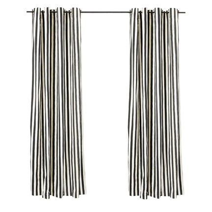 Courtly Stripe 84" Grommet Top Curtain Panel