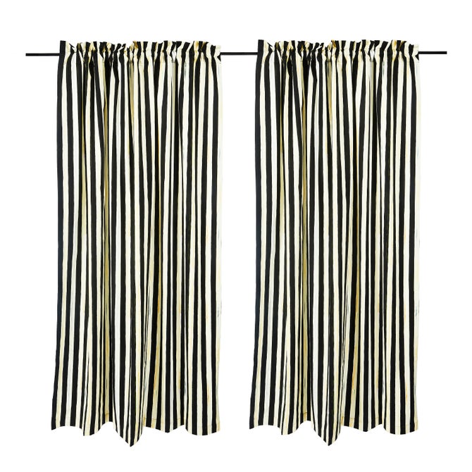 Courtly Stripe 84" Curtain Panel image number 0
