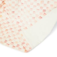 Rosy Check 84" Gromet Top Curtain Panel
