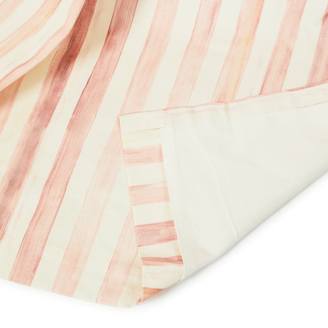 Rosy Stripe 84" Grommet Top Curtain Panel image number 2