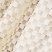Mocha Check 84" Grommet Curtain Panel