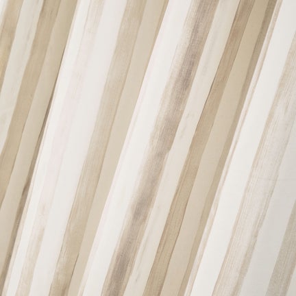 Mocha Stripe 84" Grommet Curtain Panel