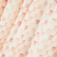 Rosy Check 84" Curtain Panel