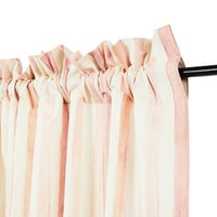 Rosy Stripe 84" Curtain Panel