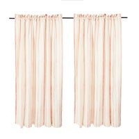 Rosy Stripe 84" Curtain Panel