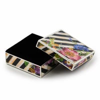 Flower Market Silver Plated Trinket Box