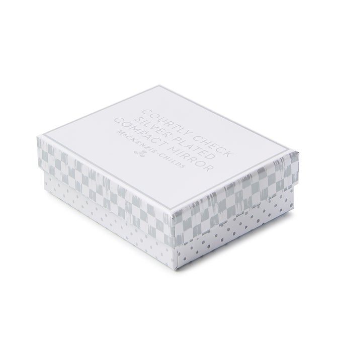 Courtly Check Silver Plated Compact Mirror image number 3