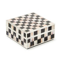 Courtly Check Silver Plated Trinket Box