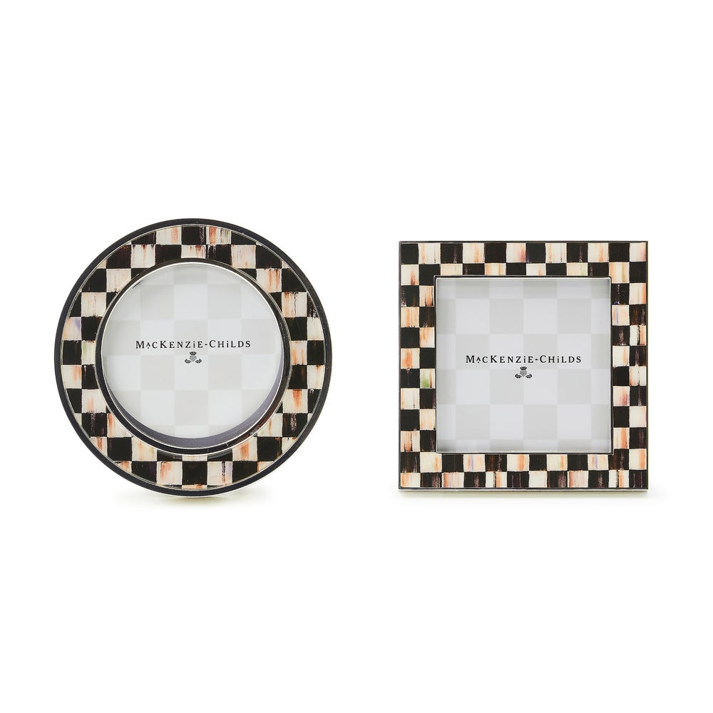 Courtly Check Silver Plated Frames, Set of 2 mackenzie-childs Panama imagen 1