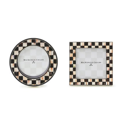 Courtly Check Silver Plated Frames, Set of 2