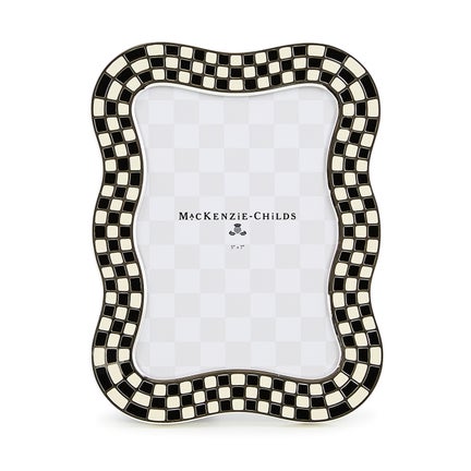 Wavy Check Silver Plated 5"x 7" Frame