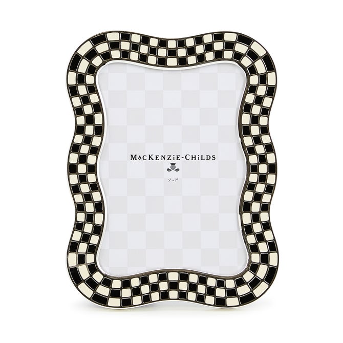 Wavy Check Silver Plated 5"x 7" Frame image number 0