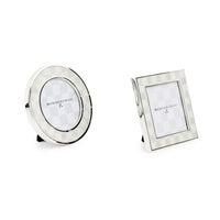 Sterling Check Silver Plated Frames, Set of 2