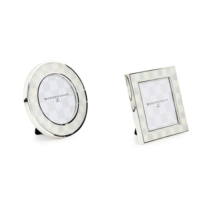 Sterling Check Silver Plated Frames, Set of 2 image number 1