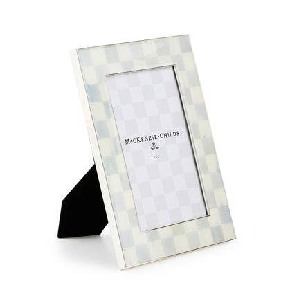 Sterling Check Silver Plated 4" x 6" Frame