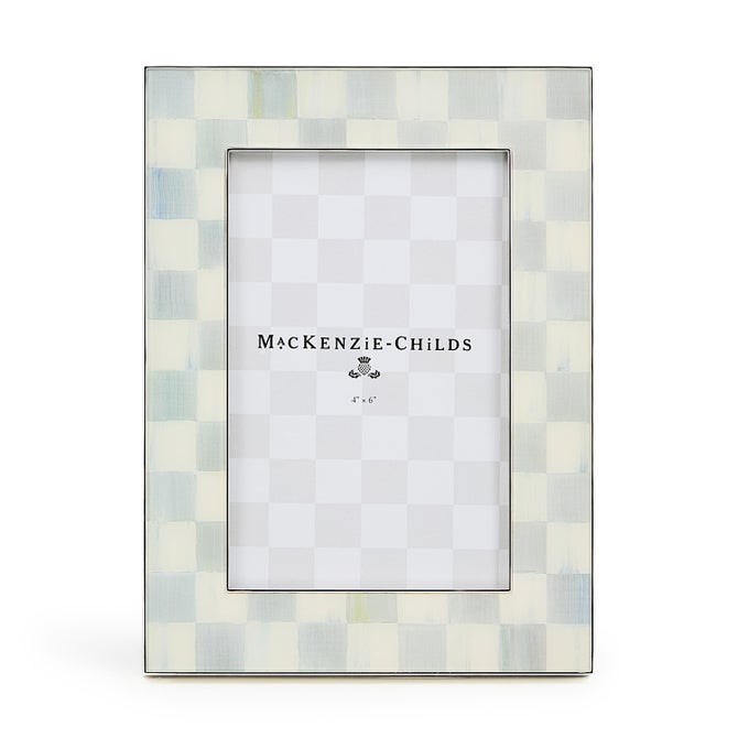 Sterling Check Silver Plated 4" x 6" Frame image number 0
