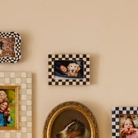 Courtly Check Silver Plated 4" x 6" Frame