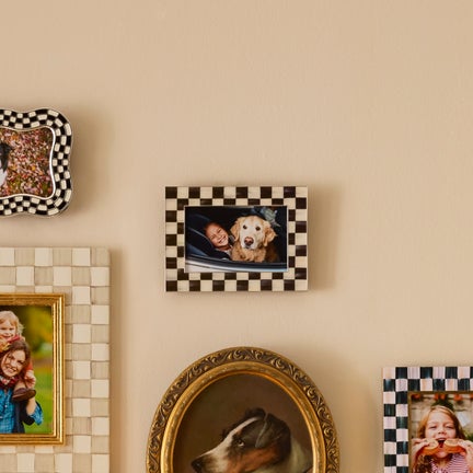 Courtly Check Silver Plated 4" x 6" Frame