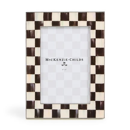 Courtly Check Silver Plated  4" x 6" Frame