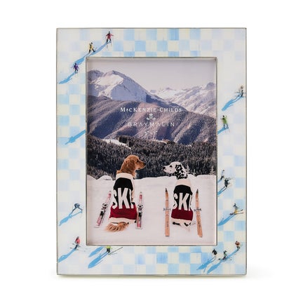 Gray Malin Ski Holiday Silver Plated 5" x 7" Frame