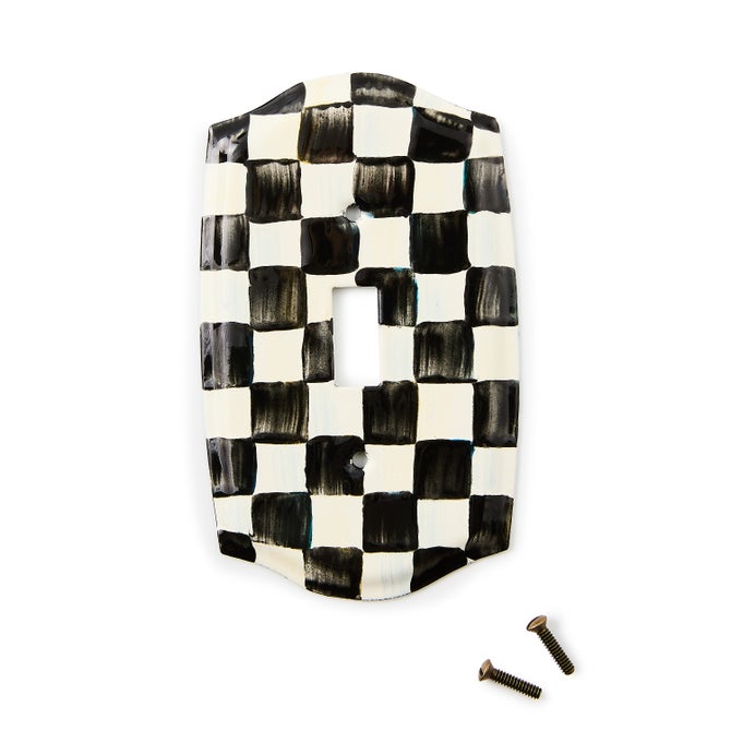 Courtly Check Single Toggle Switch Plate image number 2