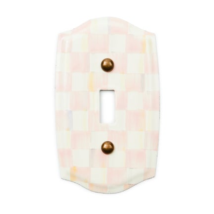 Rosy Check Single Toggle Switch Plate