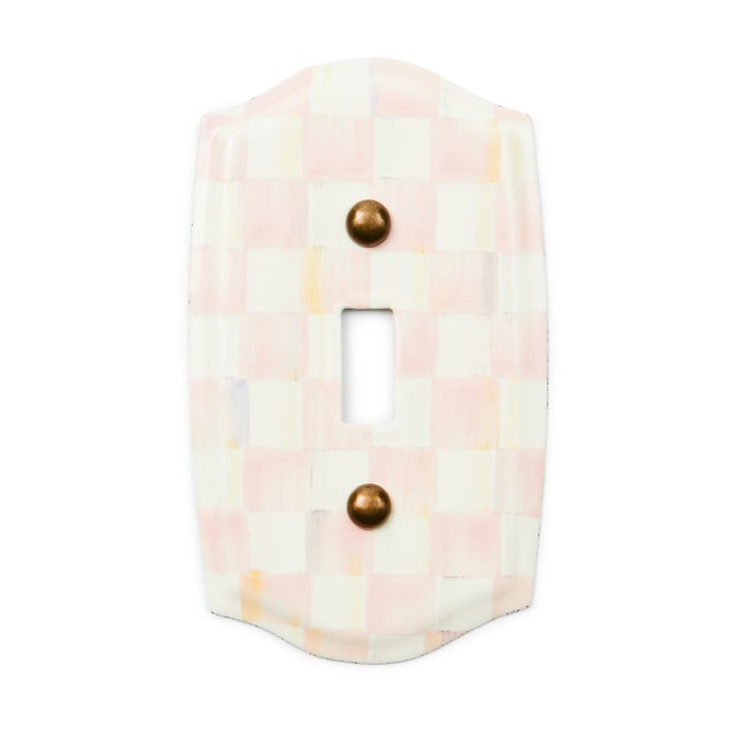 Rosy Check Single Toggle Switch Plate image number 1