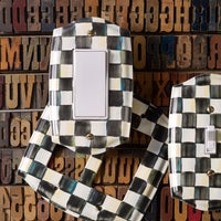 Courtly Check Single Rocker Switch Plate