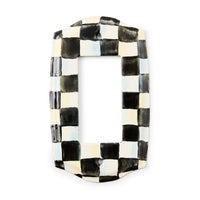 Courtly Check Single Rocker Switch Plate