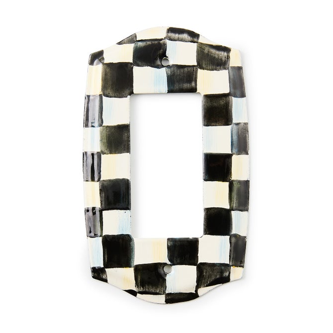 Courtly Check Single Rocker Switch Plate image number 0