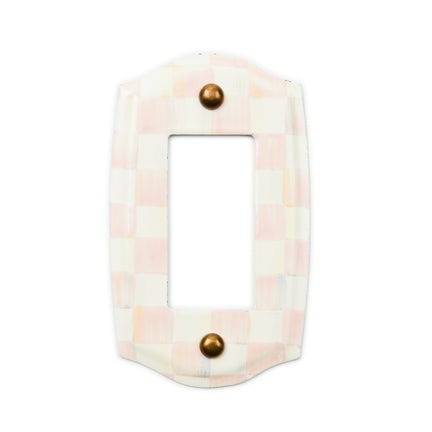 Rosy Check Single Rocker Switch Plate