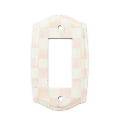Rosy Check Single Rocker Switch Plate
