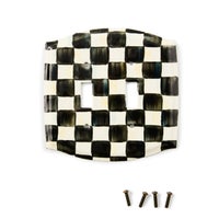 Courtly Check Double Toggle Switch Plate