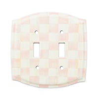 Rosy Check Double Toggle Switch Plate