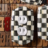 Courtly Check Double Outlet Cover