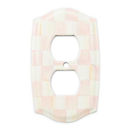 Rosy Check Double Outlet Cover