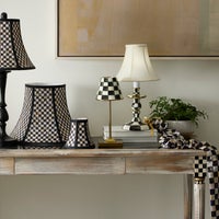 Courtly Check LED Rechargeable Cafe Table Lamp