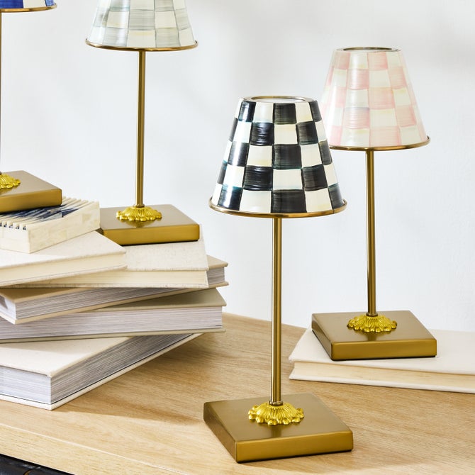 Courtly Check LED Rechargeable Cafe Table Lamp image number 7