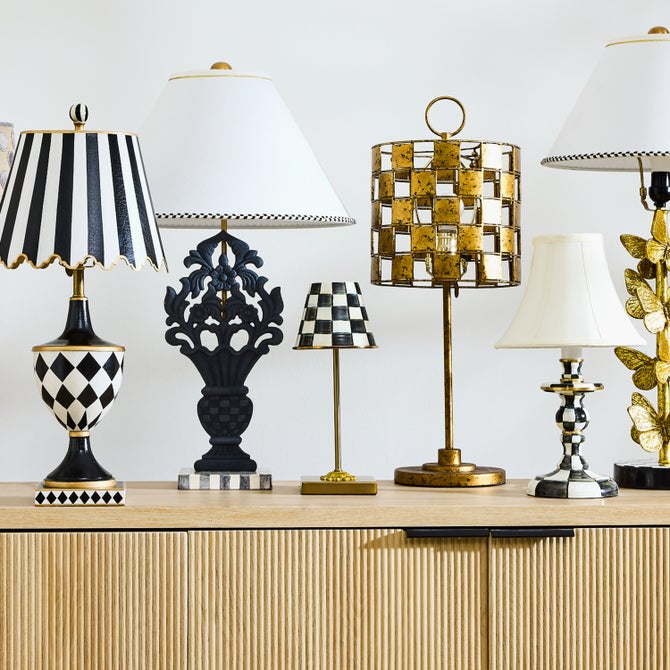 Courtly Check LED Rechargeable Cafe Table Lamp image number 5