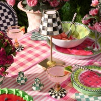 Courtly Check LED Rechargeable Cafe Table Lamp