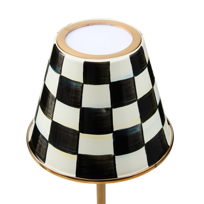 Courtly Check LED Rechargeable Cafe Table Lamp image number 1